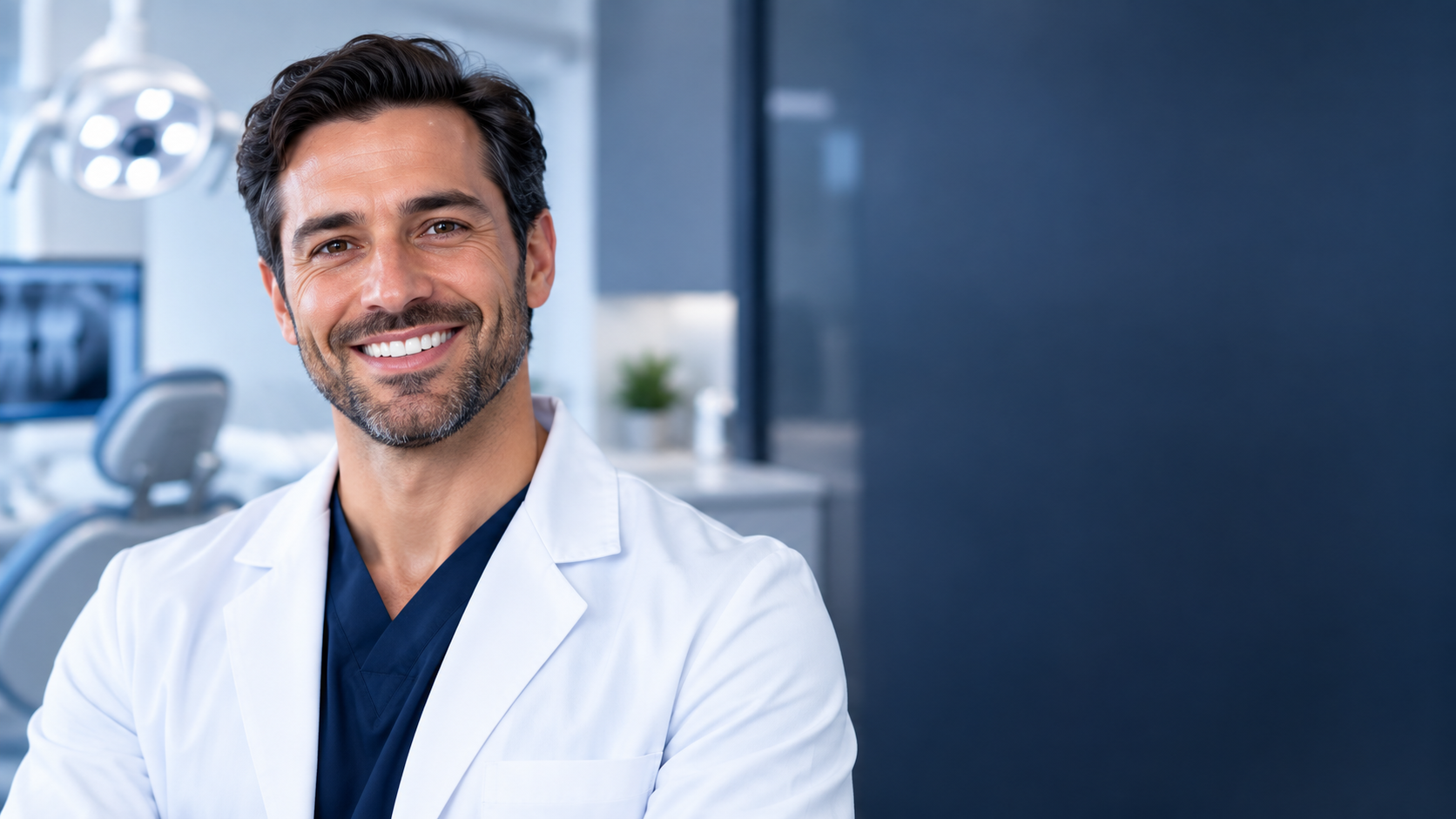 Illustrative portrait of a dentist